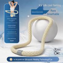 Ice Silk Fitness Hula Hoop for Ab Slimming and Waist Toning white