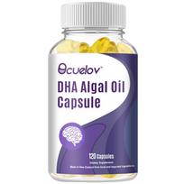 Bcuclov DHA Algal Oil Capsules, 600mg Omega-3, EPA 180mg + DHA 360mg, 120 caps 120 capsules blue