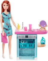Barbie Indoor Furniture Set with Kitchen Dishwasher pink