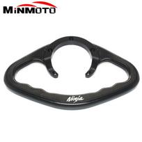 Ninja LOGO For Kawasaki NINJA ZX6R 636 Ninja636 ZX-10R Motorcycle Passenger Handgrips Hand Grip Tank Grab Bar Handles žalia