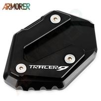 „Tracer 9/GT“ motociklo priedai šoninio stovo plokštės atramos padidinimo pagalvė, skirta „YAMAHA Tracer 9 Tracer 9 GT“ NO LOGO Red red