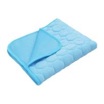 Solid Pet Ice Pad Dog Cat Pad Cooling Mat Breathable Washable Easy Cleaning Fabric Summer Bed Pet Accessories Supplies 30X40 cm mėlyna