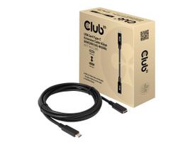 CLUB 3D CAC-1531 USB-C 3.2 Gen 1 extension cable 1m Black