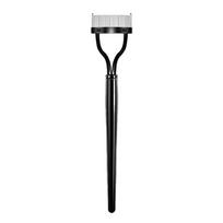 1pc Eyelash Comb Lash Makeup Eyelash Separator Eyebrow Grooming Brush Tool with Transparent Case Curved Design Fit the Eye Shape rožinė
