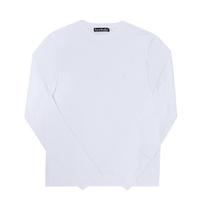 Acne Studios Face Logo Patch Unisex Long Sleeve Tee Cl0311 Optic White  183 CL0311 OPTIC WHITE (S) white
