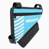 Waterproof Triangle Bicycle Tool Bag, Mountain Bike Front Beam Saddle Bag, Top Tube Cycling Gear Bag. One Size raudona/juoda