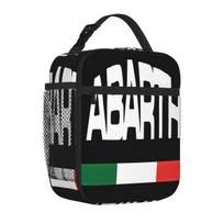 Bestselling Abarth Car Rally Logo Portable Design Waterproof Lunch Bag Pet Snack Carry Lunch Box Bag One Size white