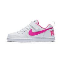 Nike Court Borough Abrasion Resistant Low top Kids' Skateboarding Shoes White Pink Children Aged 3 7 Years Old 870028-100 28 white