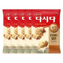 CJ Dashida Popcorn Savory Umami Flavor Crispy Snack 80g x 5 Packs red
