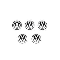 VW 14mm aliuminio automobilio nuotolinio rakto lipdukas emblema VW Golf Polo Tiguan Touran Jetta Passat CC T5 GTI Scirocco Magotan T-Cross T-ROC ES1