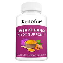 Liver Cleanse Detox Support Capsules, Milk Thistl & Turmeric Complex, 120 Capsules Dietary Supplement 120 Capsules