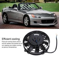 7 Inch Slim Fan 12V 80W 10 Blades High Performance Universal Push Pull Electric Radiator Cooling Fan for Vehicle