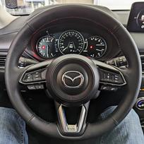 Customization Hand Sewing Microfiber Leather Car Steering Wheel Cover Accessories For Mazda3 2017 2018 Mazda6 CX-5 2017-2020 gray