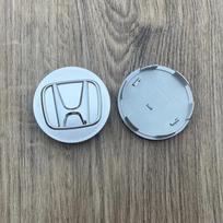 4 vnt. 69 mm automobilio ratlankio centrinis dangtelis, ratlankio stebulės apsauga nuo dulkių, emblema Honda Accord CRV XRV Civic Odyssey gray
