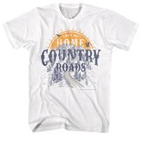 New John Denver Country Roads Sunset T Shirt Music Vintage Fashion Designer Clothes Unisex Soft Homme Stretched Casual 2XL gray