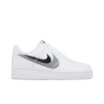 Nike Air Force 1 '07 'Spray Paint Swoosh' (Unisex) White / Cool Grey / Black Skateboard Shoes FD0660 100 37.5 white