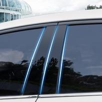 Anglies pluošto automobilio lango durelių kolona BC stulpelio stulpelio dangčio apdaila, tinka VW T-Roc 2018- veidrodinio efekto kompiuteris bright black gray