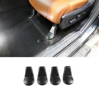 4 vnt./rinkinys Juoda Automobilio Dalies Sėdynės Pėdos Varžto Apsauginis Dangtelis Apdaila Tinka Toyota Tundra 2014- Auto juoda