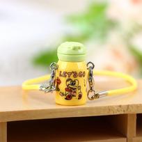 1Pc 1:12 Dollhouse Miniature Kettle Water Cup Insulation Cup Model Kids Pretend Play Toys DIY BJD Doll House Accessories beige