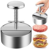 Stainless Steel Adjustable Burger Press Perfect For Burgers Patties Cooking Bbq gray