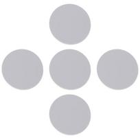 5 vnt 25 mm 125 khz RFID žymės T5577 rašomi lipdukai artumo kortelės, perrašomos white