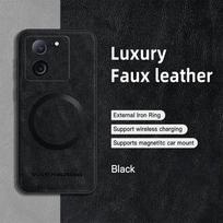 For Xiaomi 13T 13T Pro PU Leather Magnetic Ring Soft Edge Anti-Drop Anti-Fingerprint Phone Case For Xiaomi 13T Pro juoda