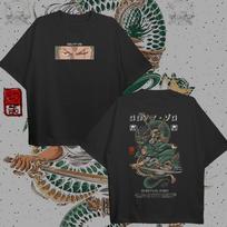 One Piece Zoro Graphic Oversized T-shirt Men Women Heavy Cotton Oversized Y2k Hip Hop Harajuku Short Sleeve Female Male Clothing XL įvairiaspalvis