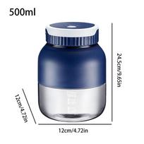 Blender Cup Rechargeable USB Shaker Leak-Proof Protein Blender Drink Cups For Home Office Kitchen Living Room Garden Travel mėlyna