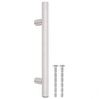 vidaXL Spintelės rankenėlės, 10vnt., sidabrinės, atstumas tarp skylių 96 mm bendras ilgis 150 mm, nerūdijantis plienas