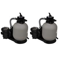vidaXL Smėlio filtro siurbliai, 2 vnt., 600W, 17000 l/val