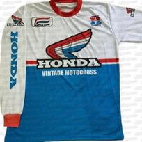 AAGB1 Honda Vintažinė Lenktyninė Uniforma Motociklo Visureigio Lauko Dviračių Sporto Ilgomis Rankovėmis Vasaros Vyriška Džersio Laisvo Kirpimo Kvėpuojanti Sportinė Marškinėlių 4XL