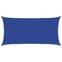 vidaXL Burė nuo saulės, mėlyna, 2,5x5m, HDPE, 160g/m², stačiakampė