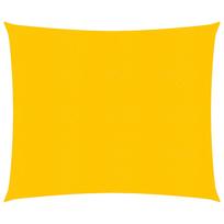 vidaXL Burė nuo saulės, geltonos spalvos, 4x4m, HDPE, 160g/m²
