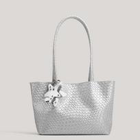 Handmade Woven Lazy Tote Bag with Large Capacity, Women's Underarm Bag, Handbag with Shoulder Strap auksas