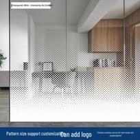 Gradiento matinio stiklo plėvelė: Skaidri privatumo plėvelė biurams ir parduotuvėms 0X0cm gray