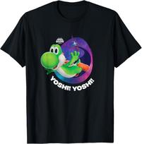 The Super Mario Galaxy Movie Yoshi Soars T-Shirt L blue