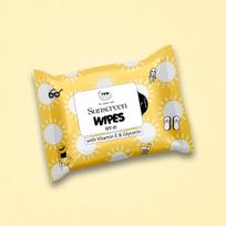 TNW The Natural Wash Sunscreen Wet Wipes 10 Pcs | Face Wipes Makeup Remover | Enriched with SPF 15, Vitamin E & Glycerin | Hydrating & Refreshing | yellow