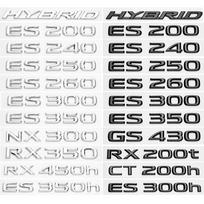 SKIRTAS Lexus ES200 ES260 IS250 GS300 GX400 NX300 RX350 RX450h LX570 LM350 LS600h Galinės bagažinės logotipas ABS modifikuotas patobulintas raidžių logotipas HE5 LM350