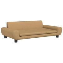 vidaXL Vaikiška sofa, rudos spalvos, 100x54x33cm, aksomas