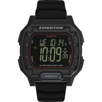 Timex Expedition Ridge Digital Watch TW4B34400 Men's Plastic Case Black Dial 43mm 10 ATM Water Resistant black
