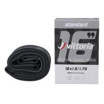 Vittoria dviračio butilo vidinis vamzdis 16/18/20/24 colių, atsparus pradūrimui, stiprus, nepralaidus orui 24  1.95/2.125 FV 48L gray