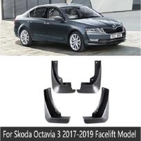 Purvasaugis Skoda Octavia 3 Sedanas MK3 A7 5E 2014~ Automobilio sparnas Purvasaugis Purvasaugis Apsauga Purvasaugis Purvasaugiai Automobilių priedai Fit Facelift Model black