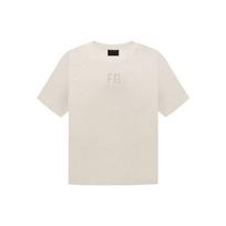 Fear of God Essentials Short Sleeve T-Shirt Unisex tops Vintage-Concrete White FOG-FW20-014 XL white
