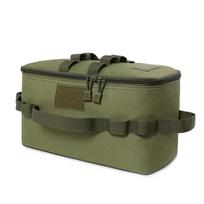 Outdoor Camping Gas Tank Storage Bag Large Capacity Ground Nail Tool Bag Gas Canister Picnic Cookware Utensils Kit Bag gray