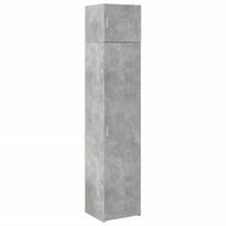 vidaXL Siaura spintelė daiktams, betono pilka, 45x42,5x225cm, mediena