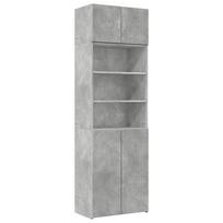 vidaXL Spintelė daiktams, betono, 70x42,5x225cm, apdirbta mediena