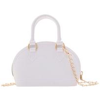 High-capacity Mini Shell Crossbody Bag Pu Leather Solid Color Single Shoulder Bag One Shoulder Crossbody Bag Girl gray