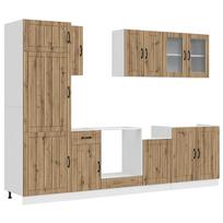 vidaXL Virtuvinių spintelių komplektas, 8 dalių, Kalmar, artisano