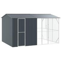 vidaXL Paukščių narvas Antracitas 430 x 310 x 247 cm Cinkuota plienas