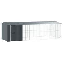 vidaXL Paukščių narvas Antracitas 860 x 310 x 247 cm Cinkuota plienas